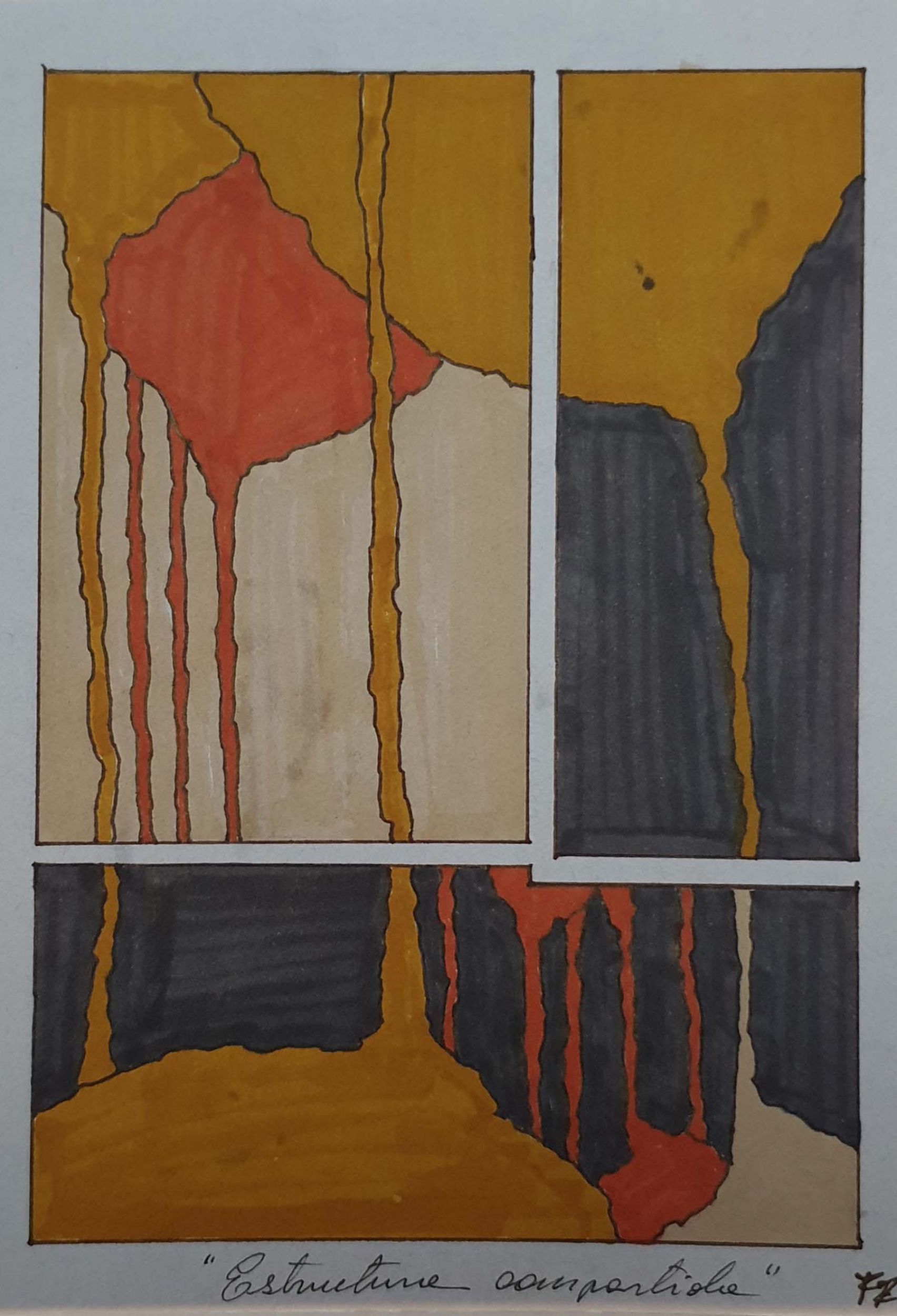4 Paisaje Roto ocre-rojo